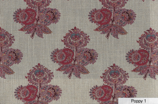 GP&J BAKER  COROMANDEL SMALL PRINTS   POPPY BPI0823