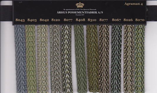 Århus Possementfabrik - Agraman 04 til bage  8043 - 8042 - 8067