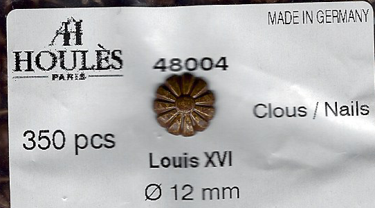 48004 Louis XVI GAMMEL MESSING Ø12mm