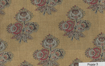 GP&J BAKER  COROMANDEL SMALL PRINTS   POPPY BPI0823