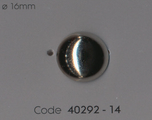 40292  - 14 Sølv (Forniklet) - Ø 16 mm